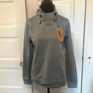 NWT AFTCO reaper hoodie in slate blue, size S